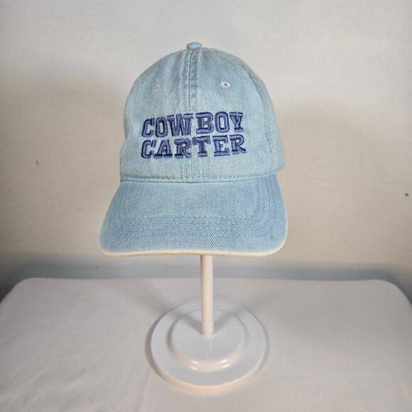 Cowboy Carter Adjustable Denim Baseball Cap. - Picture 2 of 9